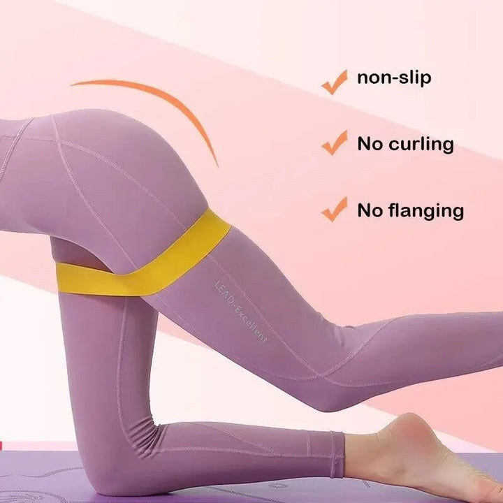Premium Resistance Bands Set 5 Levels Yoga Fitness Bands Natural Latex Elastic Training Bands for Home Workout Pilates Strength Training Daily Use