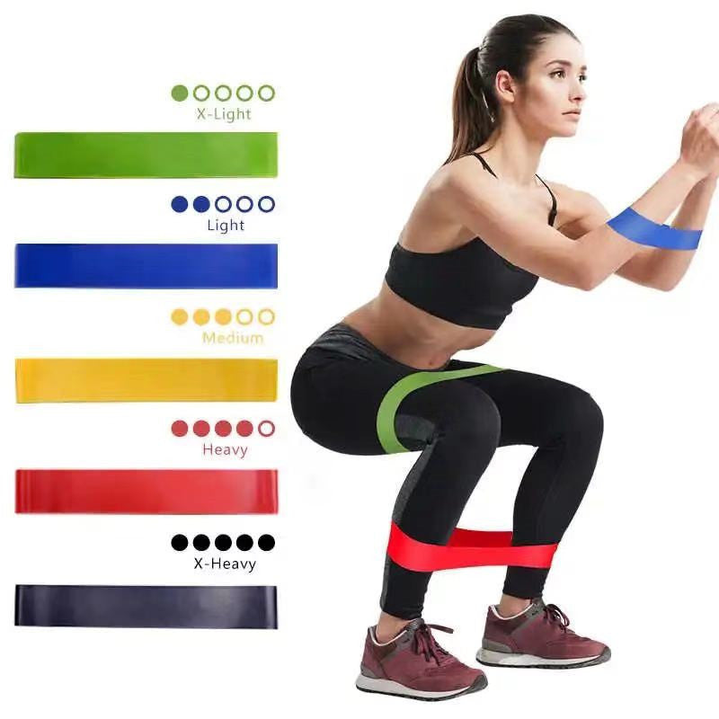 Premium Resistance Bands Set 5 Levels Yoga Fitness Bands Natural Latex Elastic Training Bands for Home Workout Pilates Strength Training Daily Use
