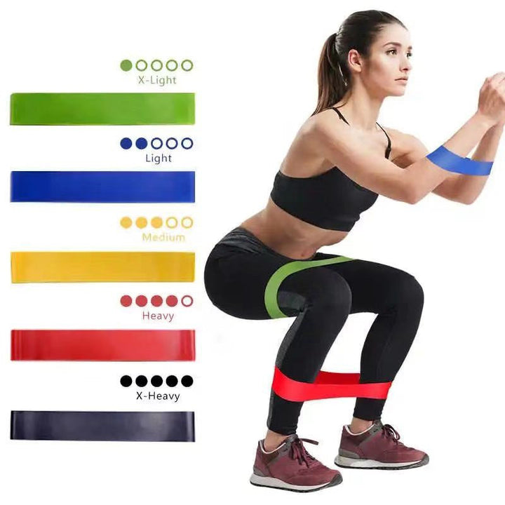 Premium Resistance Bands Set 5 Levels Yoga Fitness Bands Natural Latex Elastic Training Bands for Home Workout Pilates Strength Training Daily Use