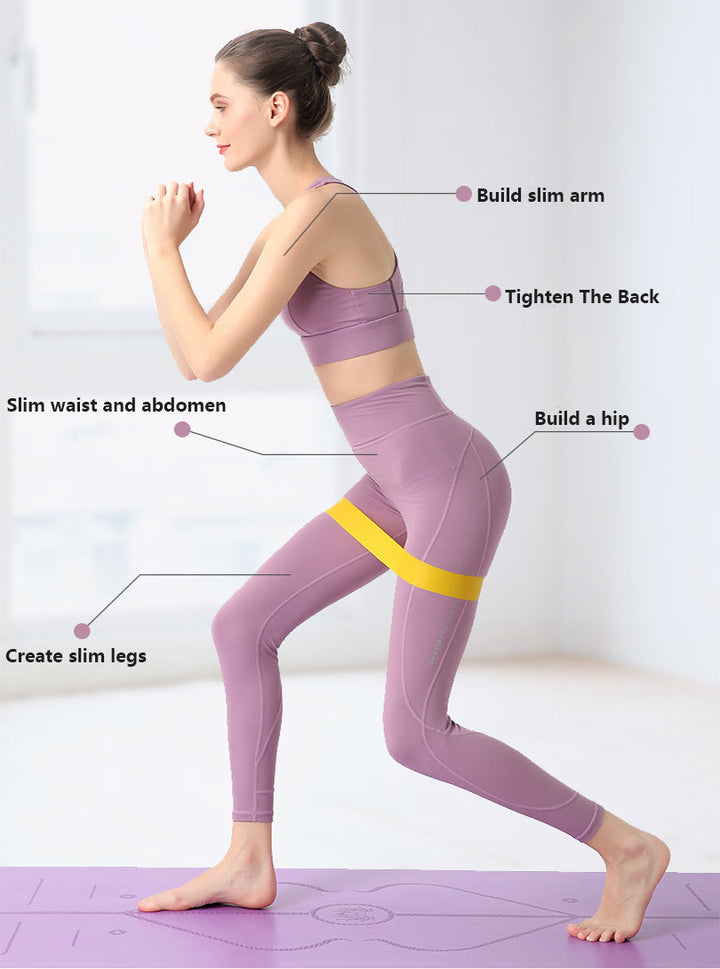 Premium Resistance Bands Set 5 Levels Yoga Fitness Bands Natural Latex Elastic Training Bands for Home Workout Pilates Strength Training Daily Use