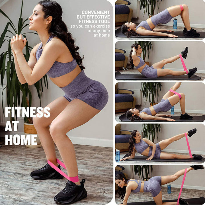 Premium Resistance Bands Set 5 Levels Yoga Fitness Bands Natural Latex Elastic Training Bands for Home Workout Pilates Strength Training Daily Use