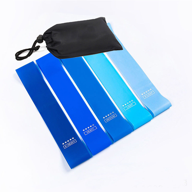 Premium Resistance Bands Set 5 Levels Yoga Fitness Bands Natural Latex Elastic Training Bands for Home Workout Pilates Strength Training Daily Use