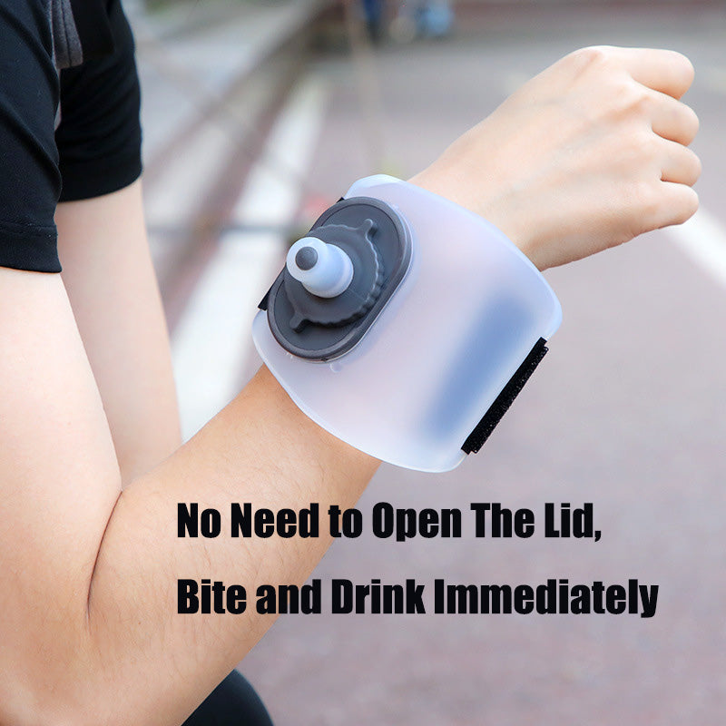 Premium Running Wrist Water Bottle Holder Soft Flask Hydration Pack Adjustable Strap Leakproof BPA Free Portable for Marathon Cycling Travel Daily Use
