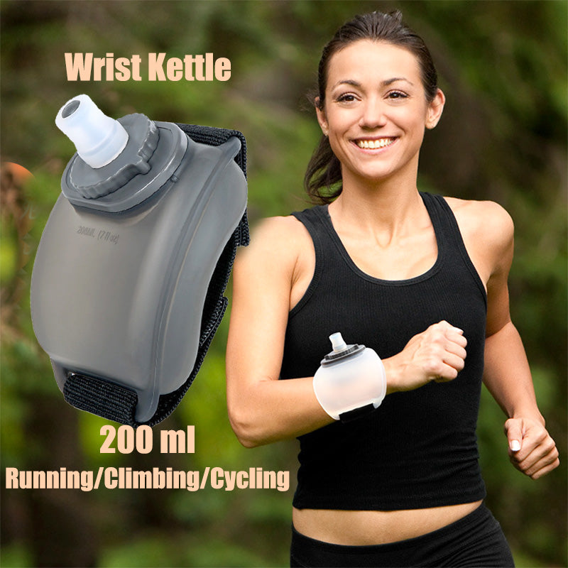 Premium Running Wrist Water Bottle Holder Soft Flask Hydration Pack Adjustable Strap Leakproof BPA Free Portable for Marathon Cycling Travel Daily Use