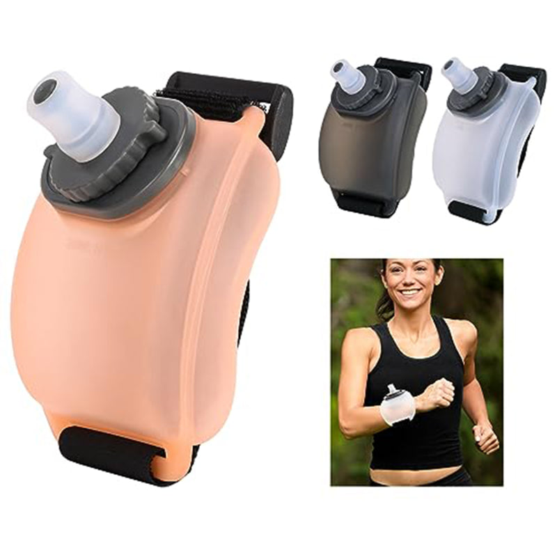 Premium Running Wrist Water Bottle Holder Soft Flask Hydration Pack Adjustable Strap Leakproof BPA Free Portable for Marathon Cycling Travel Daily Use