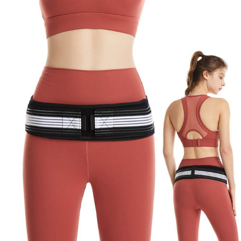 Premium SI Belt Adjustable Sacroiliac Hip Brace Pelvic Support Belt Lumbar Hip Support 76 to 114cm Compression Belt for Home Work Daily Use Comfort