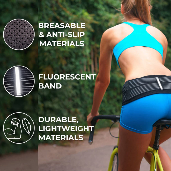 Premium SI Belt Adjustable Sacroiliac Hip Brace Pelvic Support Belt Lumbar Hip Support 76 to 114cm Compression Belt for Home Work Daily Use Comfort