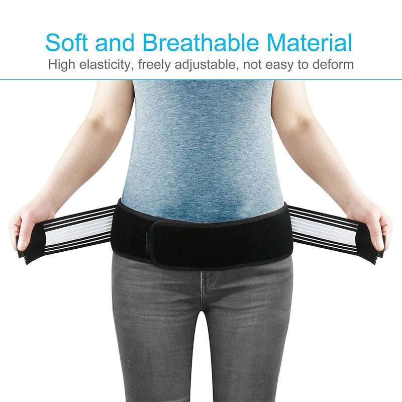 Premium SI Belt Adjustable Sacroiliac Hip Brace Pelvic Support Belt Lumbar Hip Support 76 to 114cm Compression Belt for Home Work Daily Use Comfort