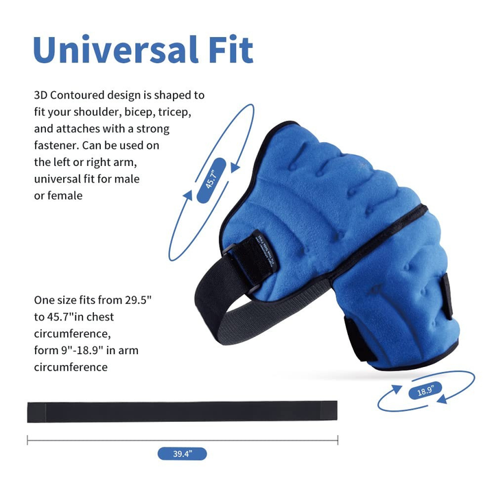 Premium Shoulder Ice Pack Wrap Hot Cold Compression Wrap Adjustable Shoulder Support Reusable Gel Pack Universal Fit for Home Gym Work Daily Use Comfort