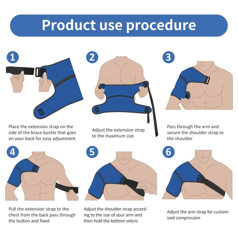 Premium Shoulder Ice Pack Wrap Hot Cold Compression Wrap Adjustable Shoulder Support Reusable Gel Pack Universal Fit for Home Gym Work Daily Use Comfort