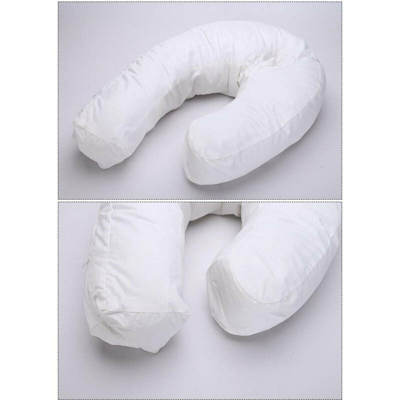Premium Side Sleeping Pillow Neck Support Pillow Cotton Pregnancy Pillow Ergonomic Sleep Cushion Breathable for Home Travel Daily Use Comfort