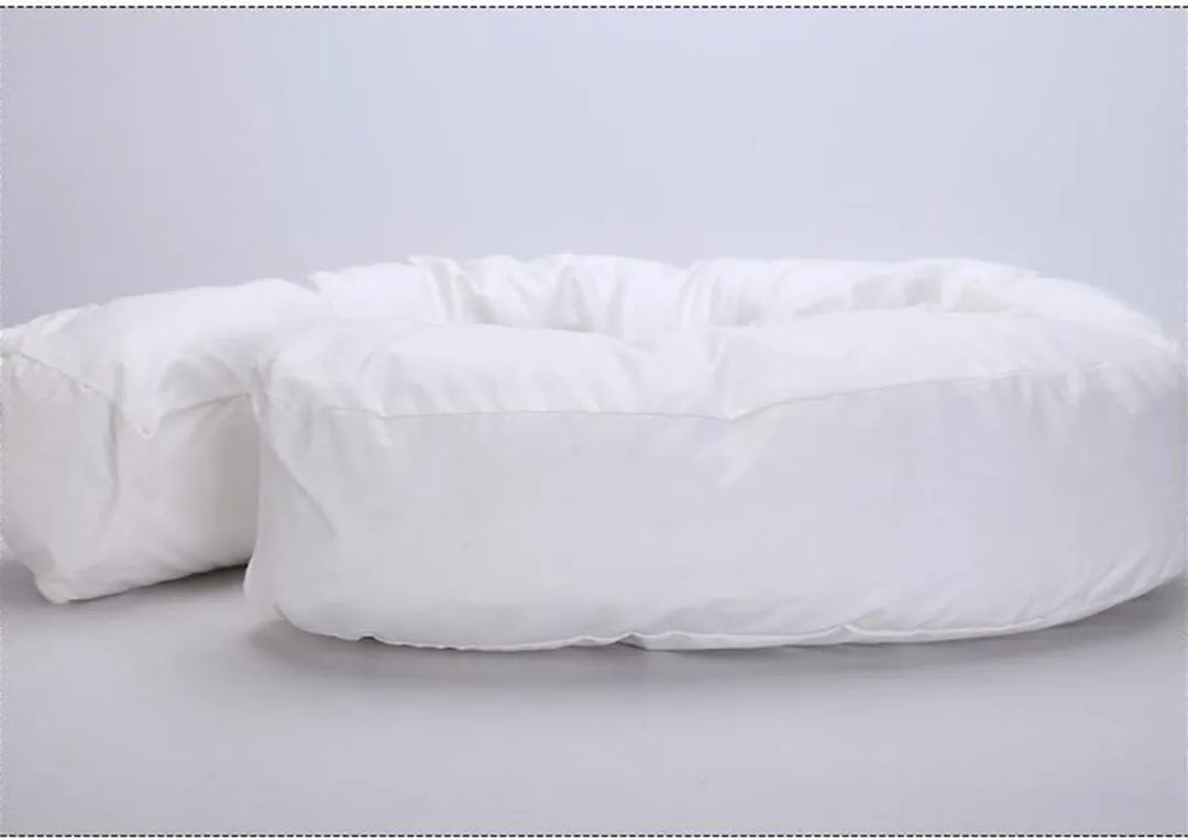 Premium Side Sleeping Pillow Neck Support Pillow Cotton Pregnancy Pillow Ergonomic Sleep Cushion Breathable for Home Travel Daily Use Comfort