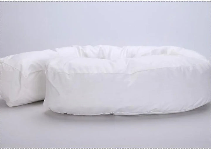 Premium Side Sleeping Pillow Neck Support Pillow Cotton Pregnancy Pillow Ergonomic Sleep Cushion Breathable for Home Travel Daily Use Comfort