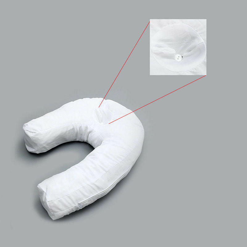 Premium Side Sleeping Pillow Neck Support Pillow Cotton Pregnancy Pillow Ergonomic Sleep Cushion Breathable for Home Travel Daily Use Comfort
