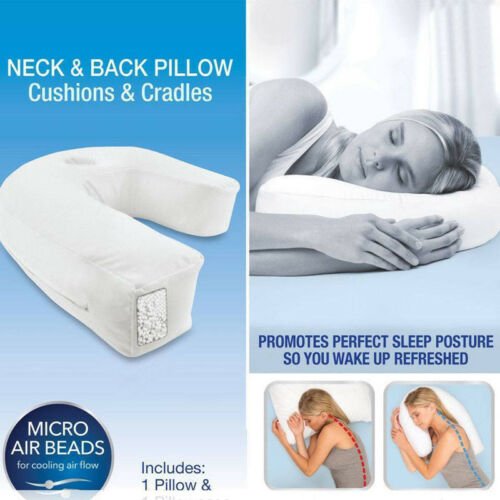 Premium Side Sleeping Pillow Neck Support Pillow Cotton Pregnancy Pillow Ergonomic Sleep Cushion Breathable for Home Travel Daily Use Comfort