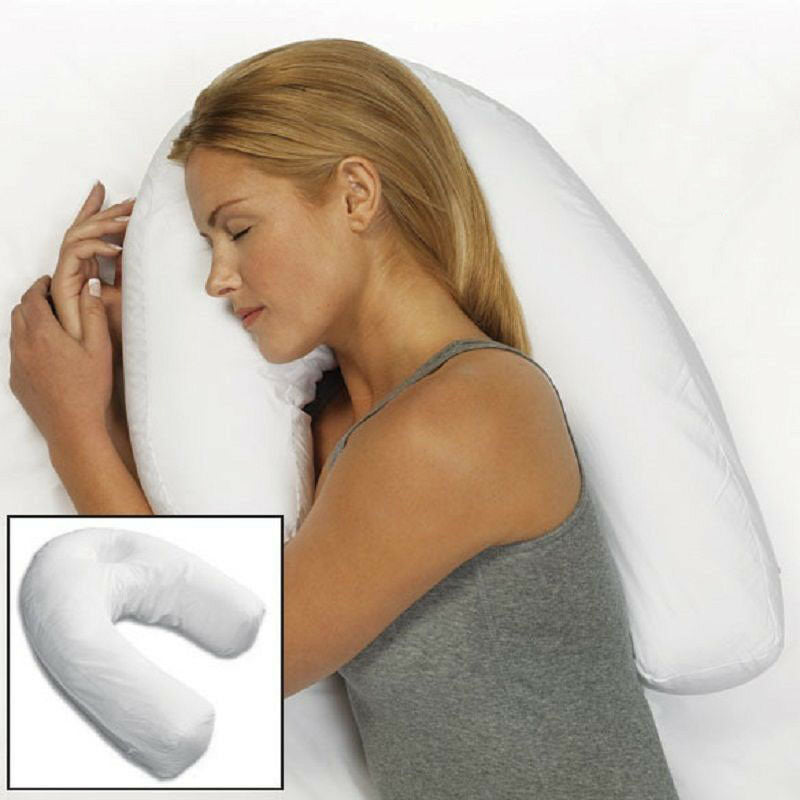 Premium Side Sleeping Pillow Neck Support Pillow Cotton Pregnancy Pillow Ergonomic Sleep Cushion Breathable for Home Travel Daily Use Comfort
