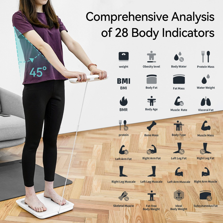 Premium Smart Body Fat Scale Digital Body Composition Scale Bluetooth BMI Tracker 180kg High Precision App Sync Rechargeable or AAA Home Daily Use