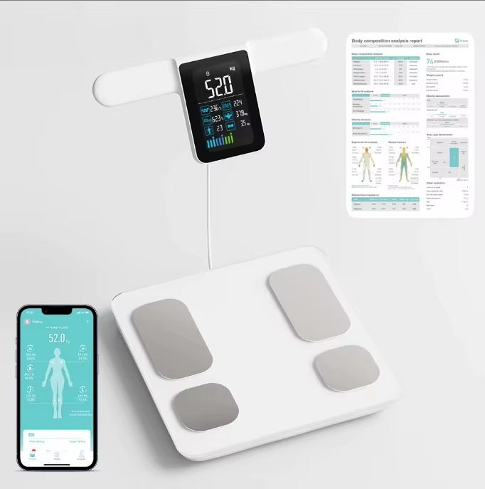 Premium Smart Body Fat Scale Digital Body Composition Scale Bluetooth BMI Tracker 180kg High Precision App Sync Rechargeable or AAA Home Daily Use