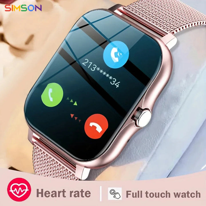 Premium Smartwatch 1.44 Inch Full Touch Bluetooth Calls IP67 Fitness Tracker Heart Rate Activity Tracker iOS Android Compatible Custom Dial