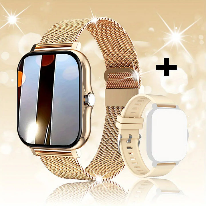 Premium Smartwatch 1.44 Inch Full Touch Bluetooth Calls IP67 Fitness Tracker Heart Rate Activity Tracker iOS Android Compatible Custom Dial