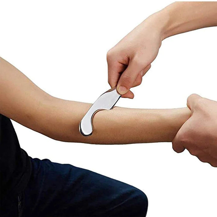 Premium Stainless Steel Gua Sha Tool IASTM Scraper Body Massager Ergonomic Deep Tissue Tool Set 1 2 4 5 7pcs Portable for Home Gym Daily Use Comfort