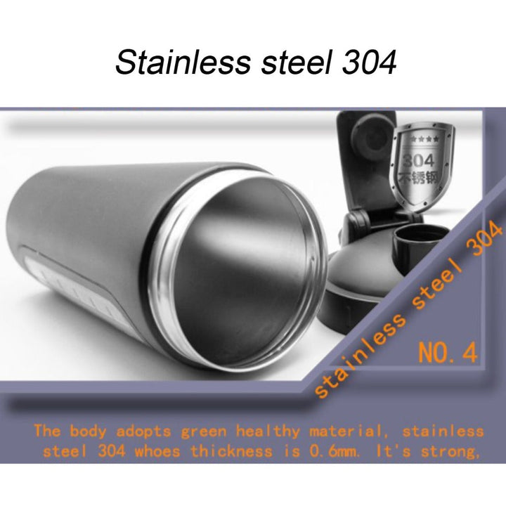 Premium Stainless Steel Shaker Bottle 700ML Protein Mixer Leak Proof Gym Water Bottle with Scale Steel Ball for Smoothies Fitness Travel Outdoor Daily Use