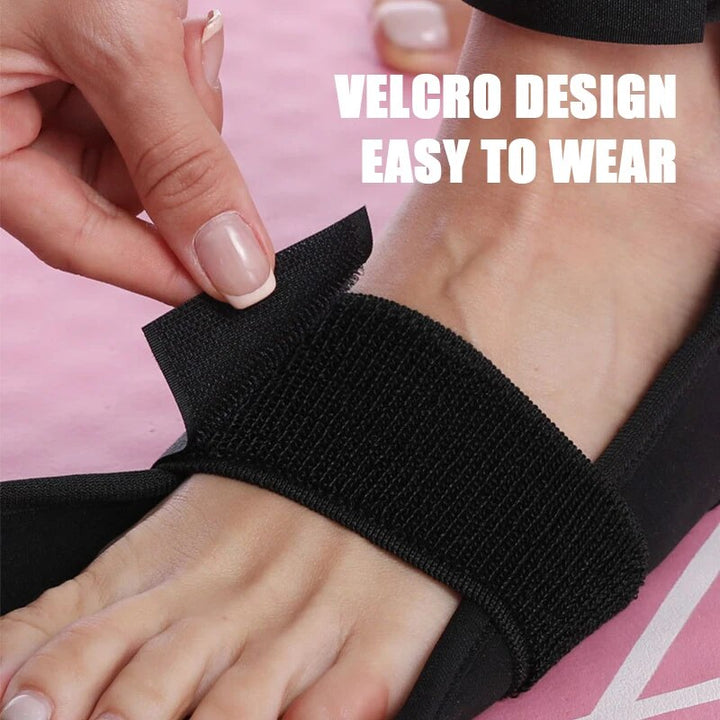 Premium Stretching Strap Yoga Band Adjustable Foot Stretch Strap Open Back Design Flexibility Trainer for Legs Calves Home Gym Travel Daily Use
