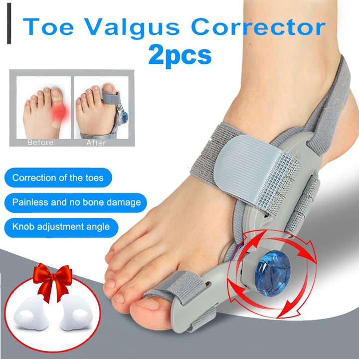 Premium Toe Alignment Support Adjustable Bunion Corrector Hallux Valgus Toe Separator Rotatable Splint Non Slip Big Toe Brace for Daily Use Comfort Fit