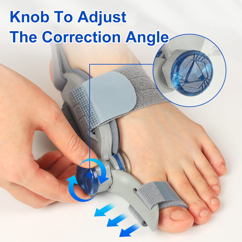 Premium Toe Alignment Support Adjustable Bunion Corrector Hallux Valgus Toe Separator Rotatable Splint Non Slip Big Toe Brace for Daily Use Comfort Fit
