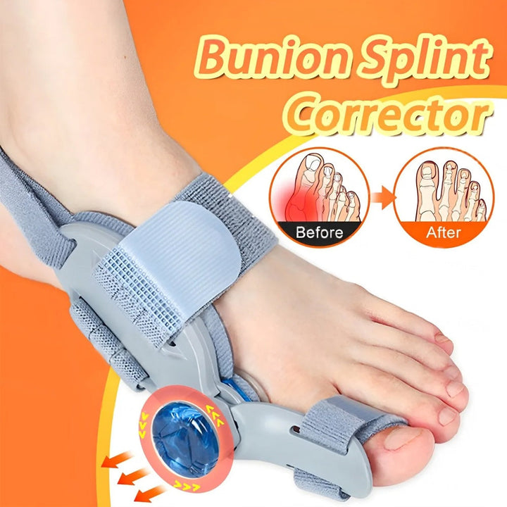 Premium Toe Alignment Support Adjustable Bunion Corrector Hallux Valgus Toe Separator Rotatable Splint Non Slip Big Toe Brace for Daily Use Comfort Fit