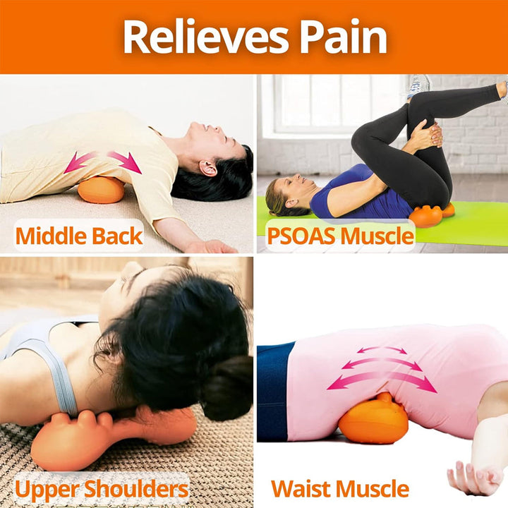 Premium Trigger Point Massager Tool Deep Tissue Massage Tool for Back Hip Glute Psoas Release Portable Body Massage Tool for Home Gym Travel Daily Use
