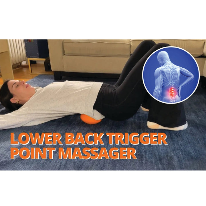 Premium Trigger Point Massager Tool Deep Tissue Massage Tool for Back Hip Glute Psoas Release Portable Body Massage Tool for Home Gym Travel Daily Use