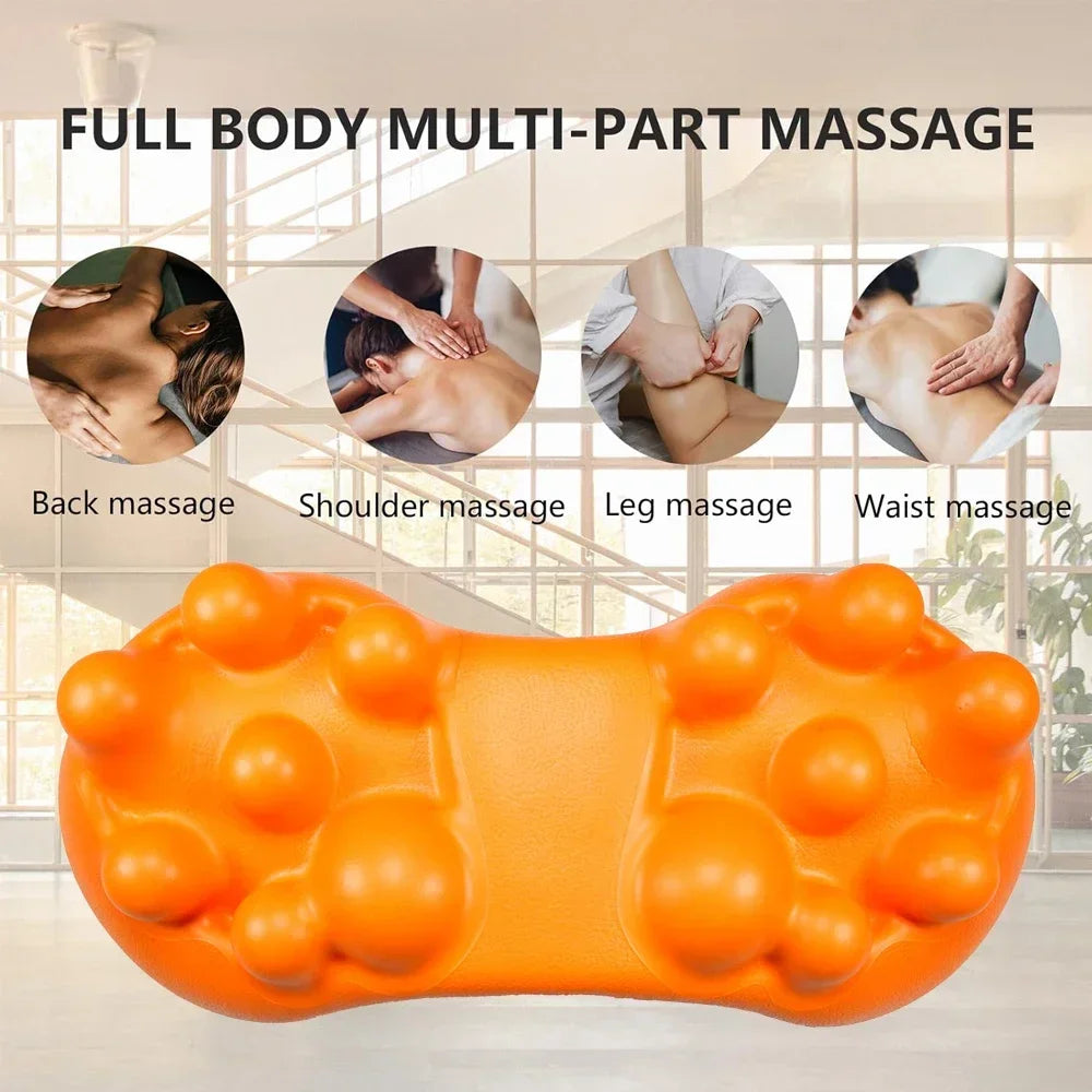 Premium Trigger Point Massager Tool Deep Tissue Muscle Release 14 Nodes Ergonomic Design for Lower Back Glutes Hips Gym Work Daily Use Portable