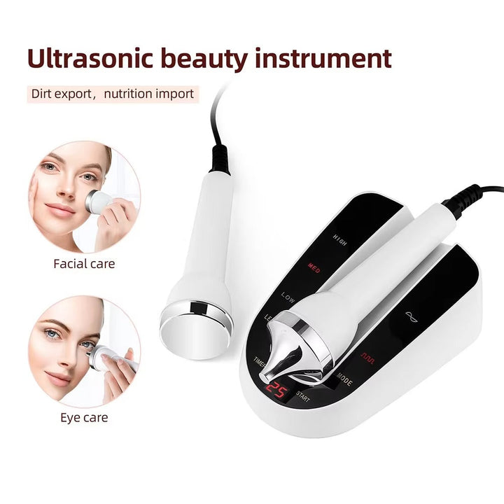 Premium Ultrasonic Beauty Device 1MHz Facial Massager Eye Face Care Machine Portable Skin Care Tool High Frequency Ultrasonic Cleaner for Home Daily Use