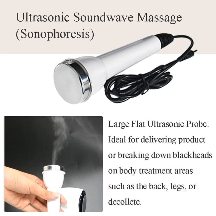 Premium Ultrasonic Beauty Device 1MHz Facial Massager Eye Face Care Machine Portable Skin Care Tool High Frequency Ultrasonic Cleaner for Home Daily Use