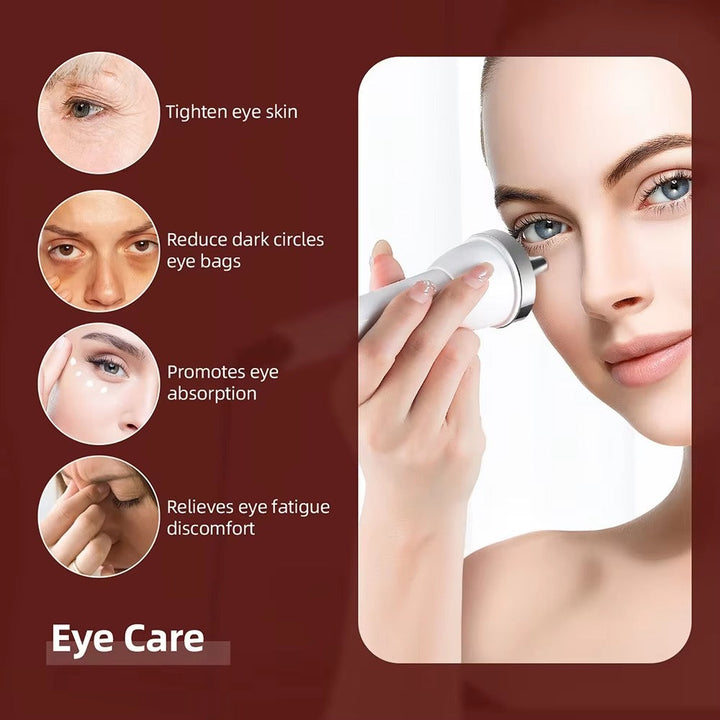 Premium Ultrasonic Beauty Device 1MHz Facial Massager Eye Face Care Machine Portable Skin Care Tool High Frequency Ultrasonic Cleaner for Home Daily Use