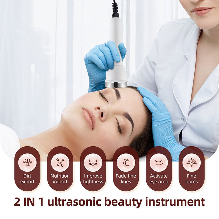 Premium Ultrasonic Beauty Device 1MHz Facial Massager Eye Face Care Machine Portable Skin Care Tool High Frequency Ultrasonic Cleaner for Home Daily Use