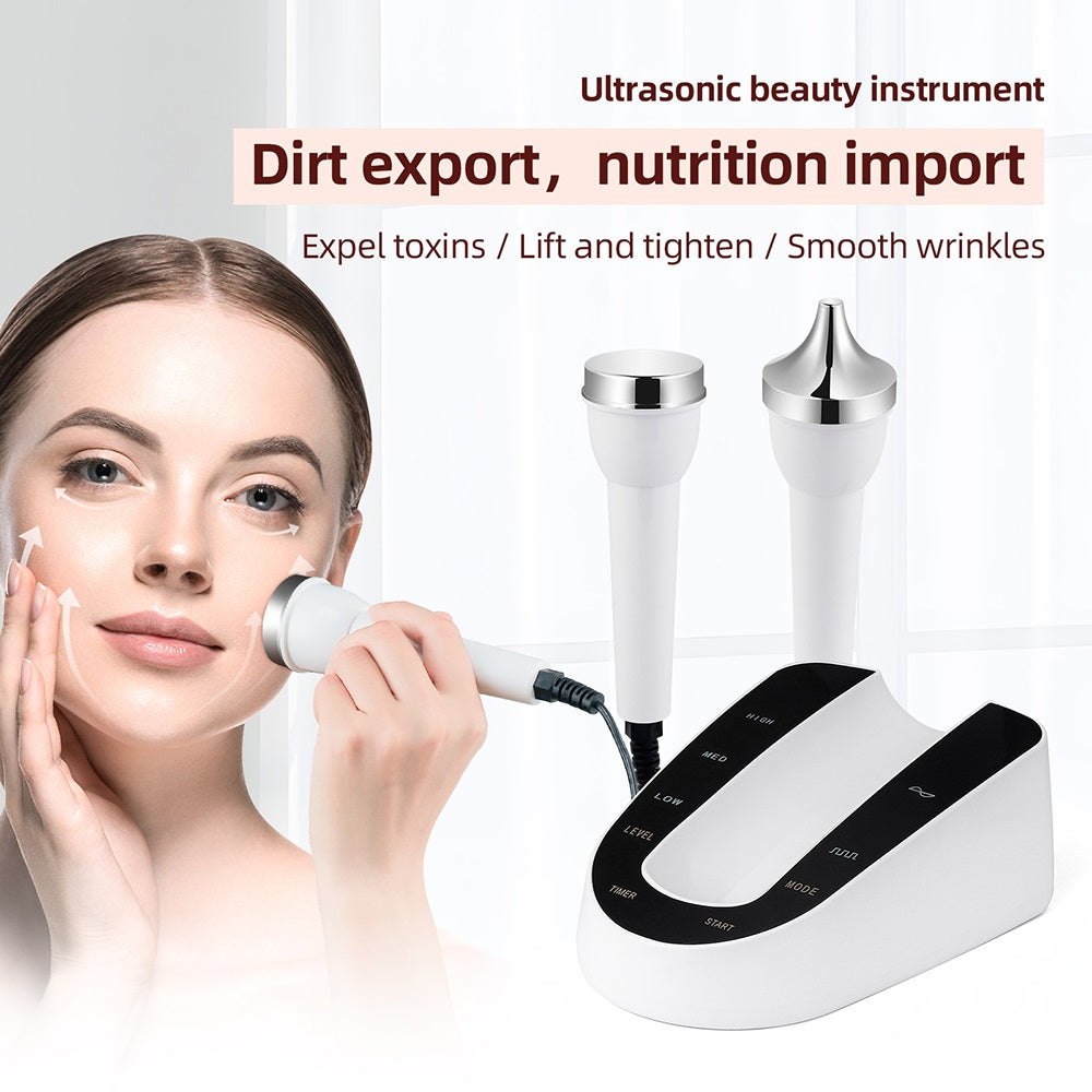 Premium Ultrasonic Beauty Device 1MHz Facial Massager Eye Face Care Machine Portable Skin Care Tool High Frequency Ultrasonic Cleaner for Home Daily Use