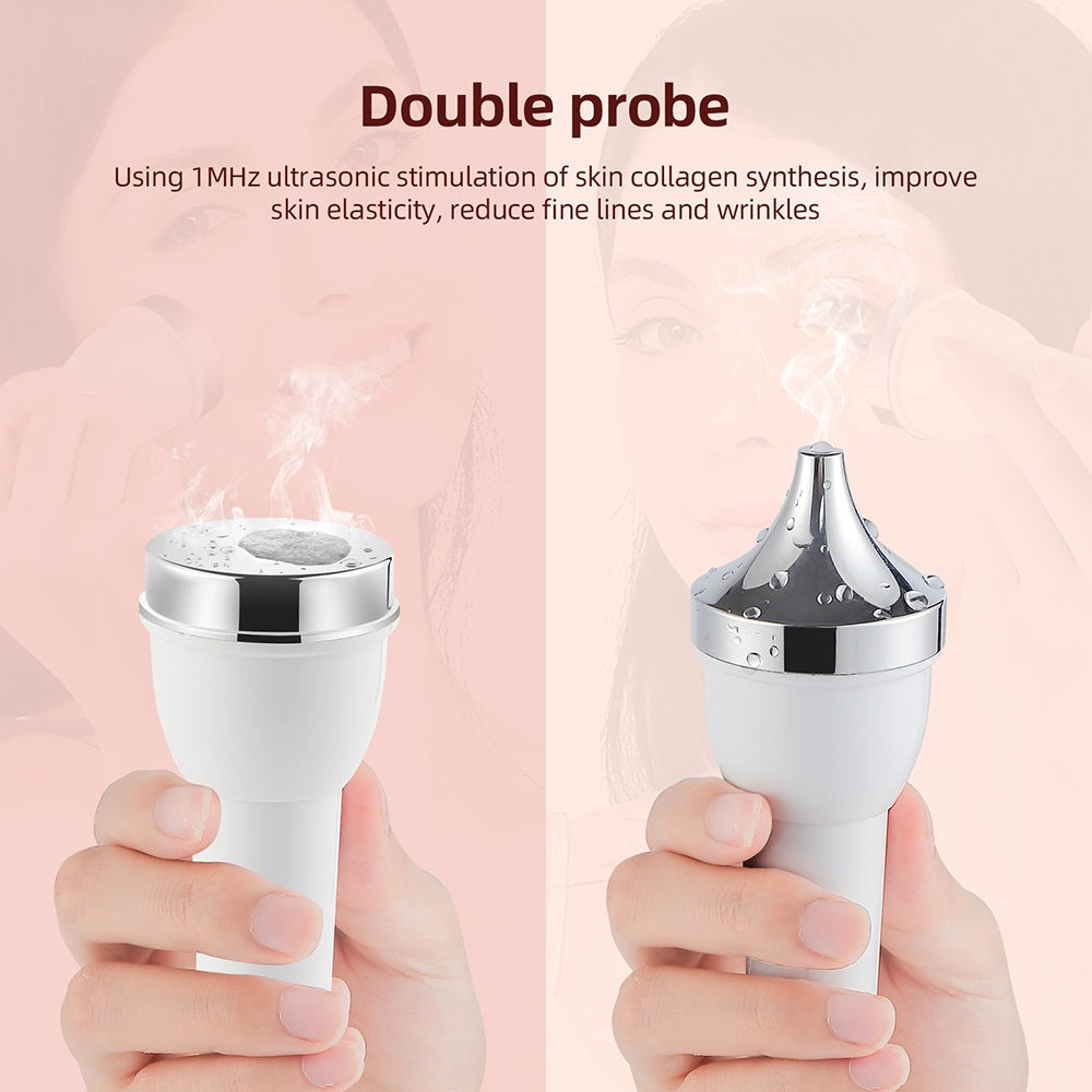 Premium Ultrasonic Beauty Device 1MHz Facial Massager Eye Face Care Machine Portable Skin Care Tool High Frequency Ultrasonic Cleaner for Home Daily Use
