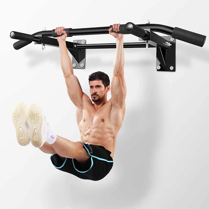 Premium Wall Mounted Pull Up Bar Multi Grip Chin Up Bar Heavy Duty 200KG Capacity Home Gym Fitness Bar for Core Back Training Daily Use Strength
