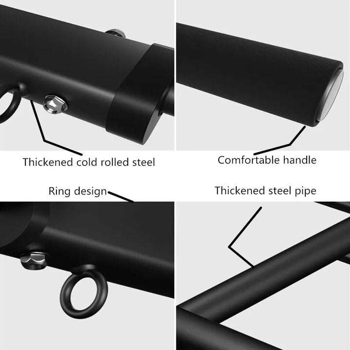 Premium Wall Mounted Pull Up Bar Multi Grip Chin Up Bar Heavy Duty 200KG Capacity Home Gym Fitness Bar for Core Back Training Daily Use Strength