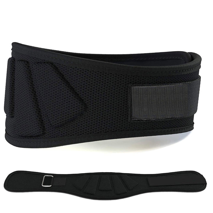 Premium Weight Lifting Belt Adjustable Nylon Lumbar Support Belt Breathable Mesh Gym Belt for Squats Powerlifting Training Men Women S to XXL