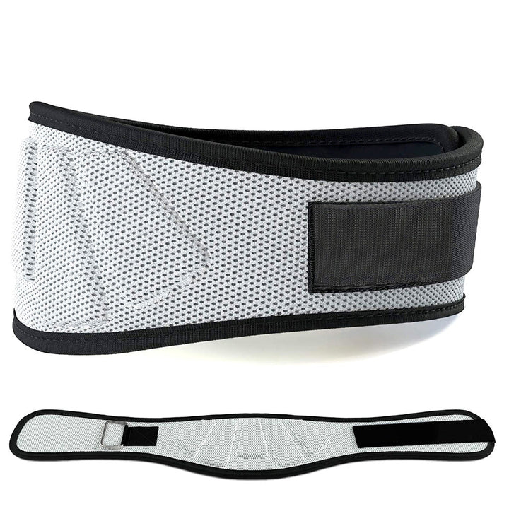 Premium Weight Lifting Belt Adjustable Nylon Lumbar Support Belt Breathable Mesh Gym Belt for Squats Powerlifting Training Men Women S to XXL