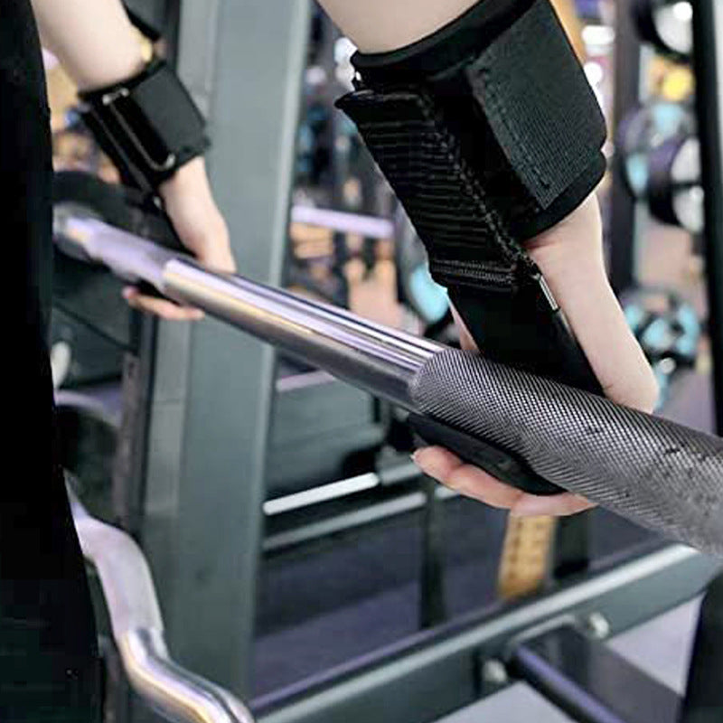 Premium Weight Lifting Hook Grips Wrist Wraps Steel Hooks Non Slip Lifting Straps Adjustable Gym Training Hooks for Deadlift Pull Ups Fitness Pair