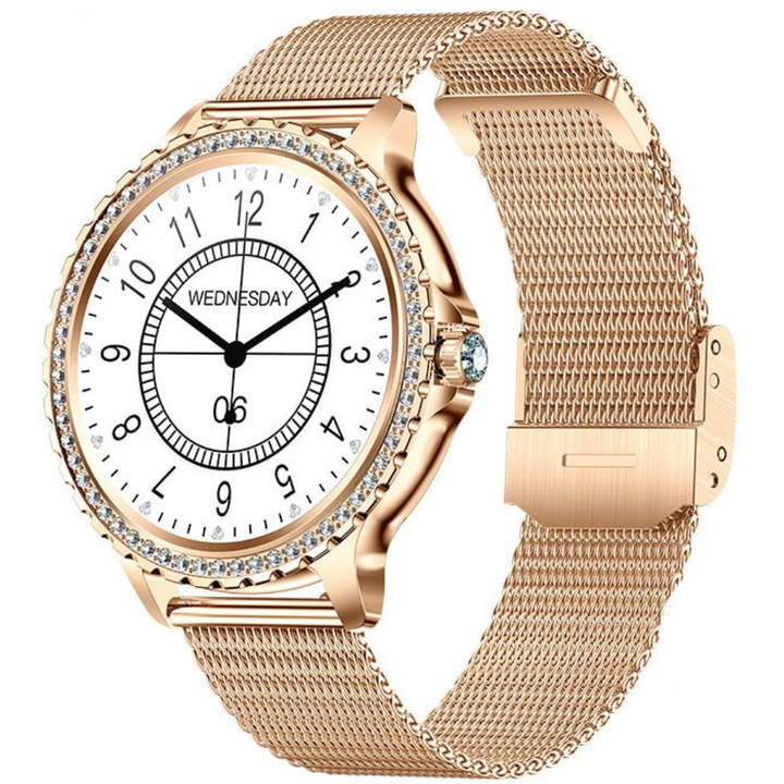 Premium Women Smartwatch Bluetooth Calling 1.32 Inch HD 360x360 IP67 Fitness Tracker Heart Rate Sleep Activity Tracker for iOS Android Daily Use