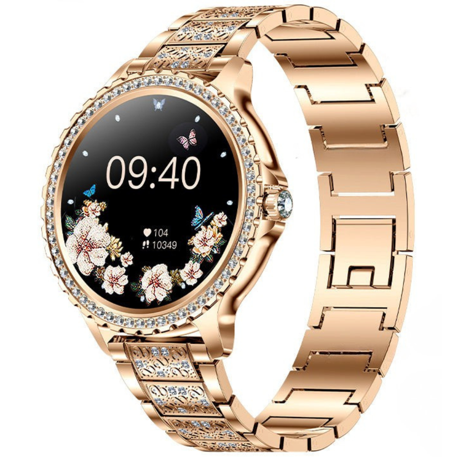 Premium Women Smartwatch Bluetooth Calling 1.32 Inch HD 360x360 IP67 Fitness Tracker Heart Rate Sleep Activity Tracker for iOS Android Daily Use