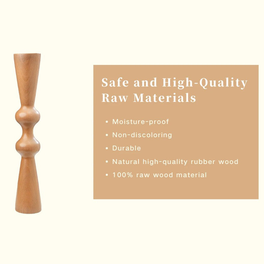 Premium Wooden Back Roller Manual Massage Tool Spine Roller Natural Wood Body Massager Portable Back Neck Shoulder Fitness Tool for Home Daily Use
