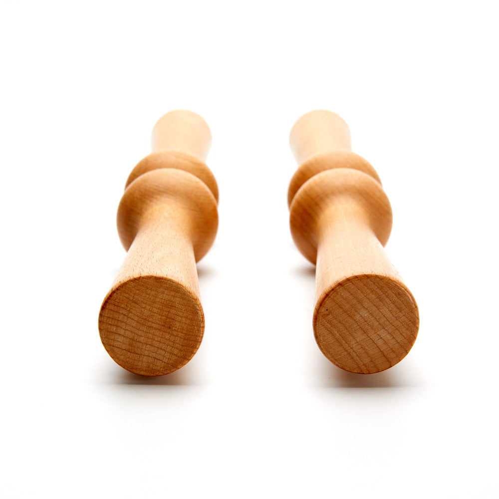 Premium Wooden Back Roller Manual Massage Tool Spine Roller Natural Wood Body Massager Portable Back Neck Shoulder Fitness Tool for Home Daily Use