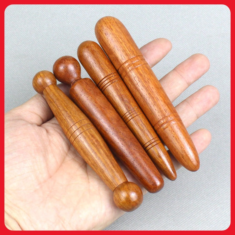 Premium Wooden Massage Roller Stick Natural Wood Body Massager Tool Portable Foot Roller Muscle Relaxation Tool for Home Gym Travel Daily Use Comfort