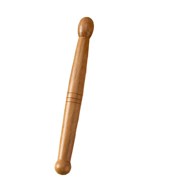 Premium Wooden Massage Roller Stick Natural Wood Body Massager Tool Portable Foot Roller Muscle Relaxation Tool for Home Gym Travel Daily Use Comfort